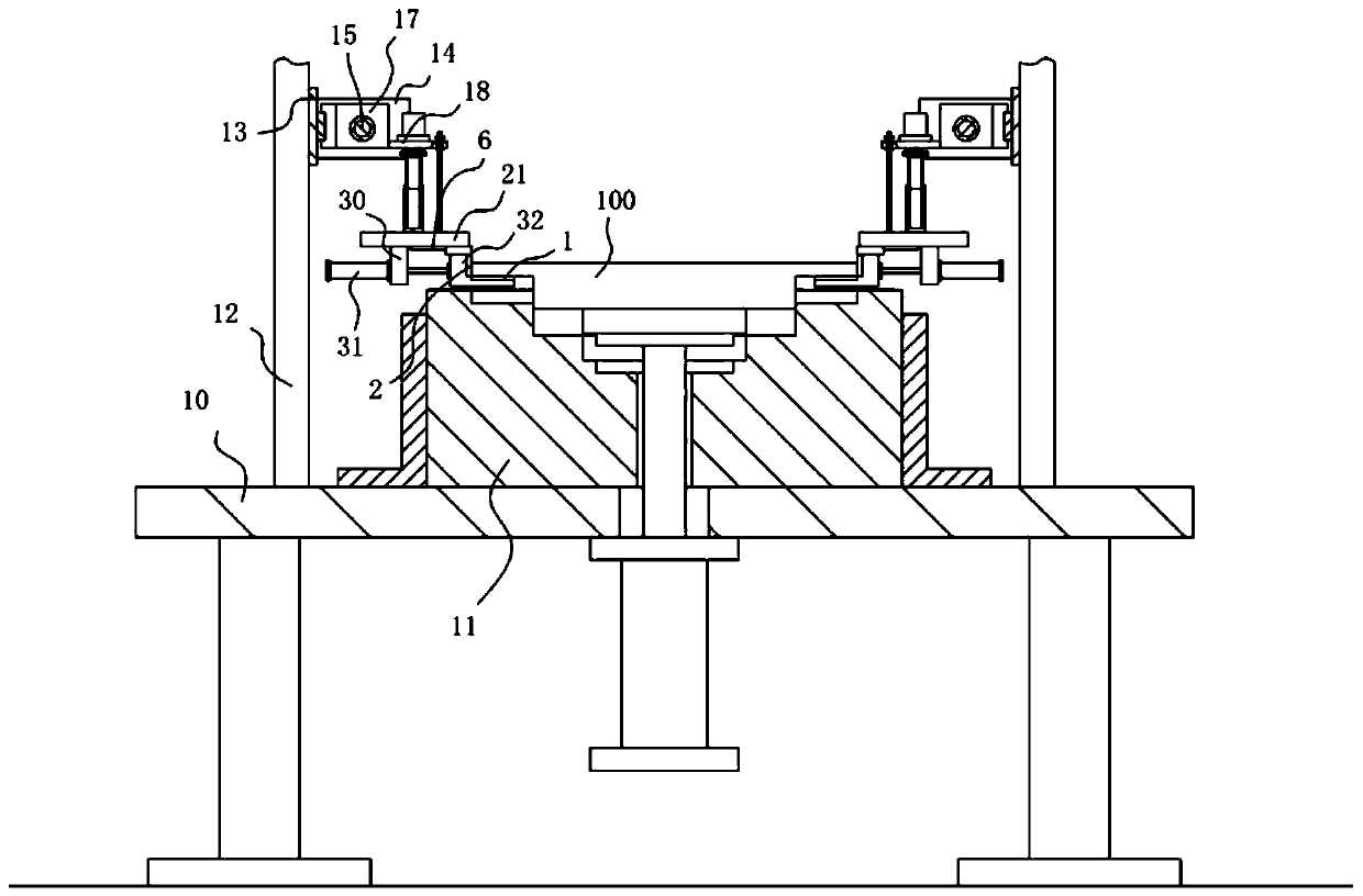 Automatic taking mechanism for mold products