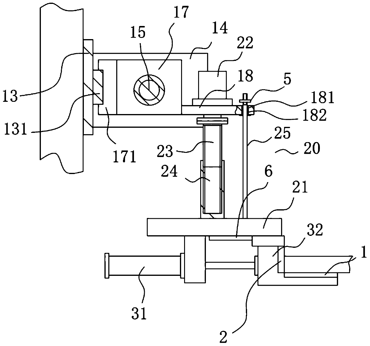 Automatic taking mechanism for mold products