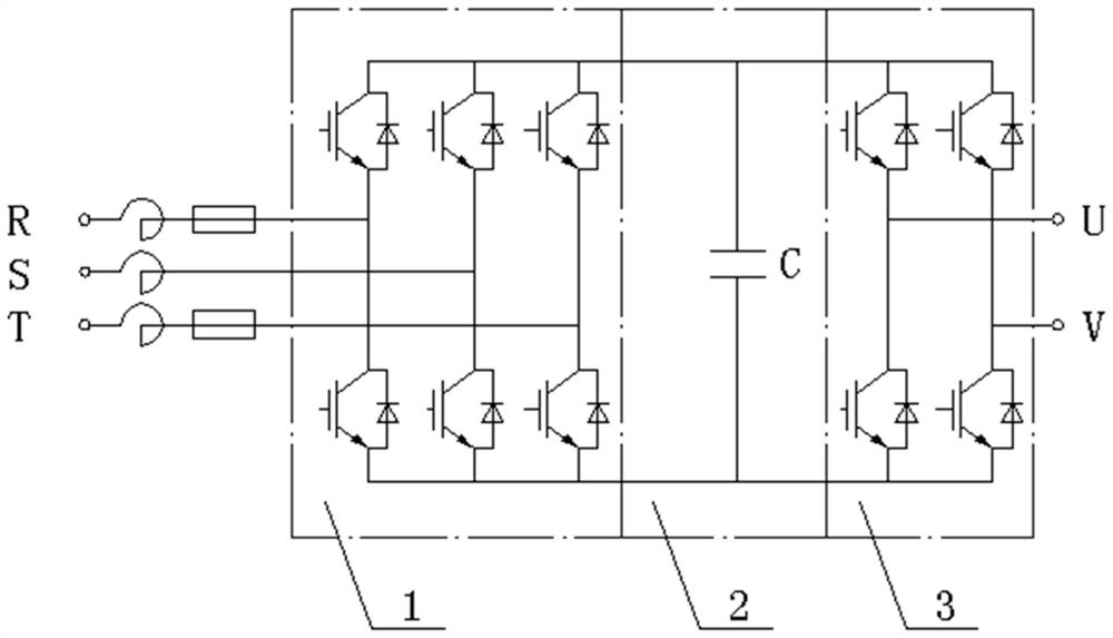 Three-phase-single-phase power transformation device and rail transit power supply