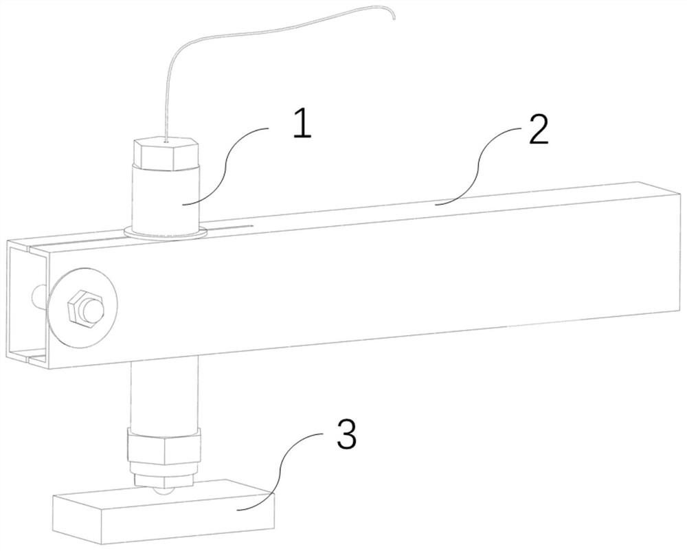 Temperature measuring device and temperature measuring method in friction process of friction pair material