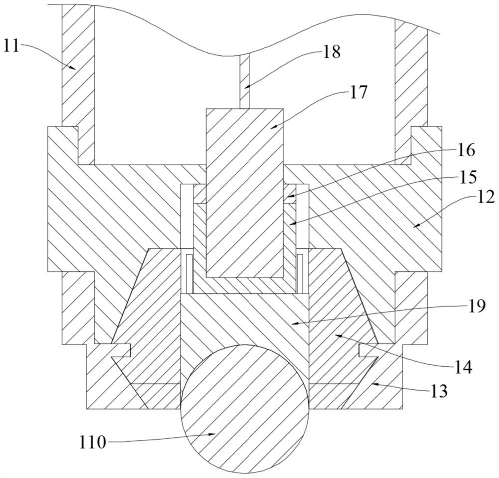 Temperature measuring device and temperature measuring method in friction process of friction pair material