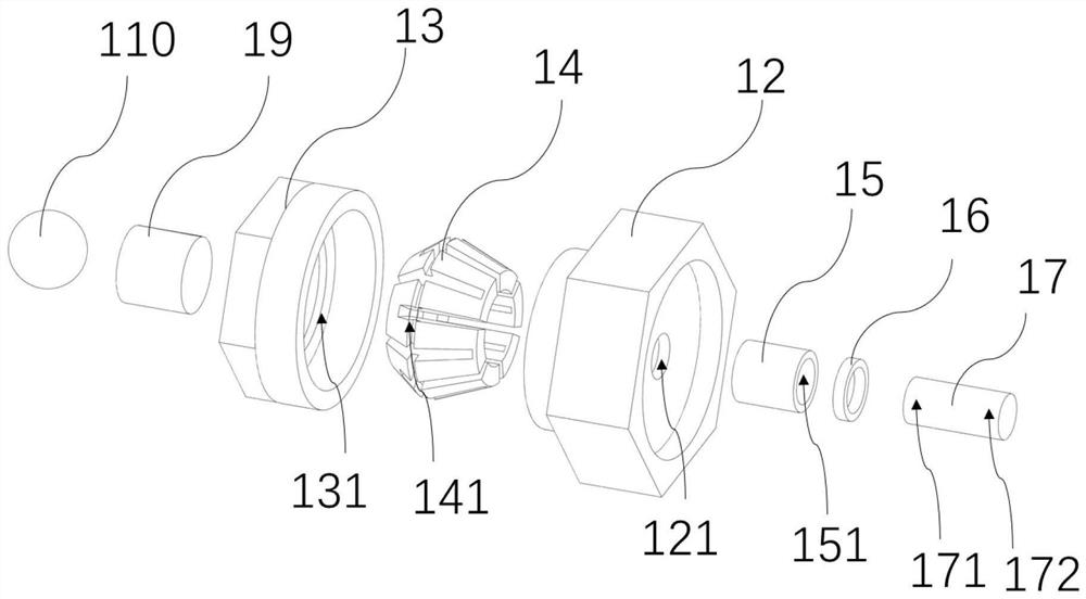 Temperature measuring device and temperature measuring method in friction process of friction pair material