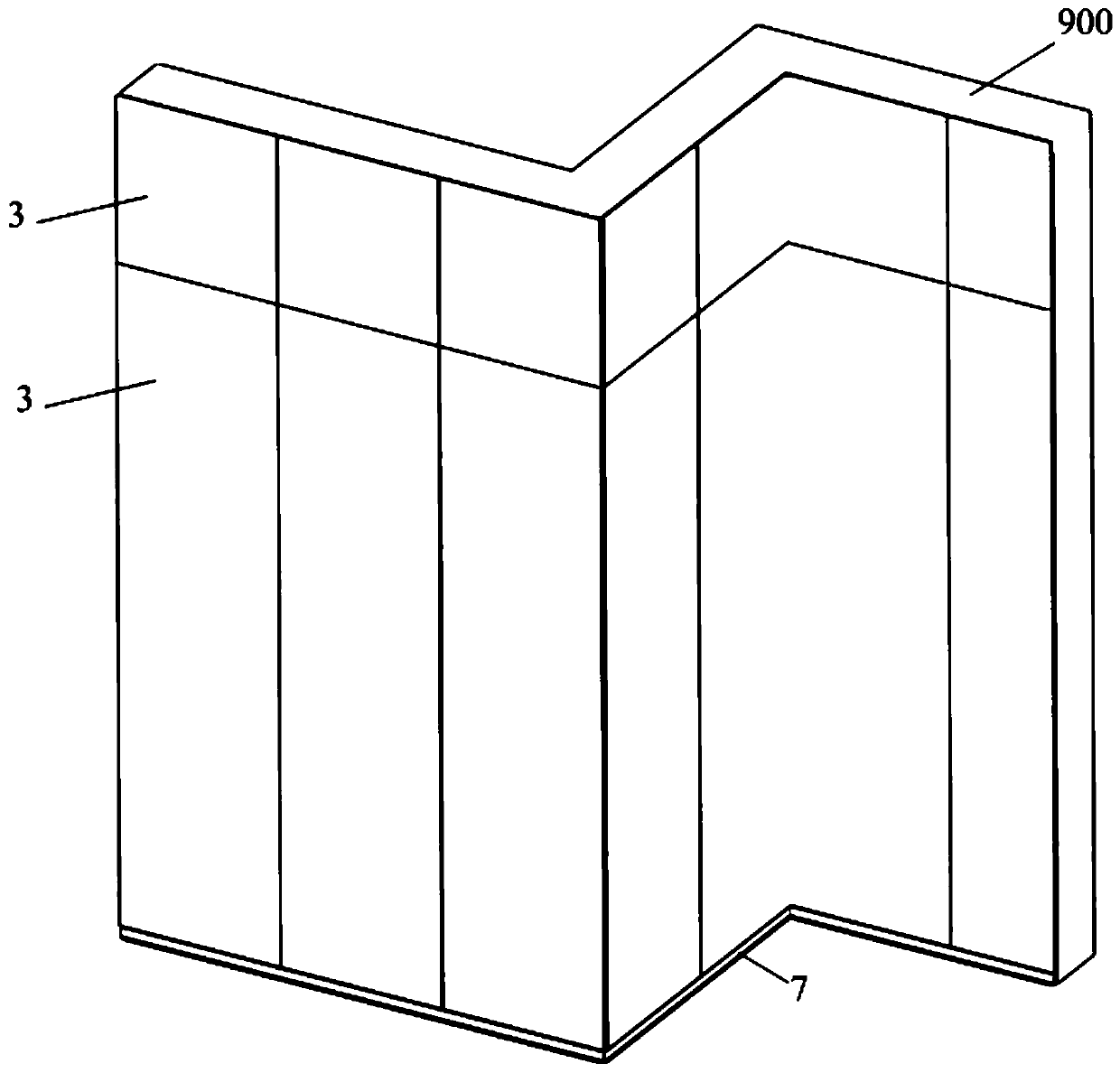 Wall surface keel structure