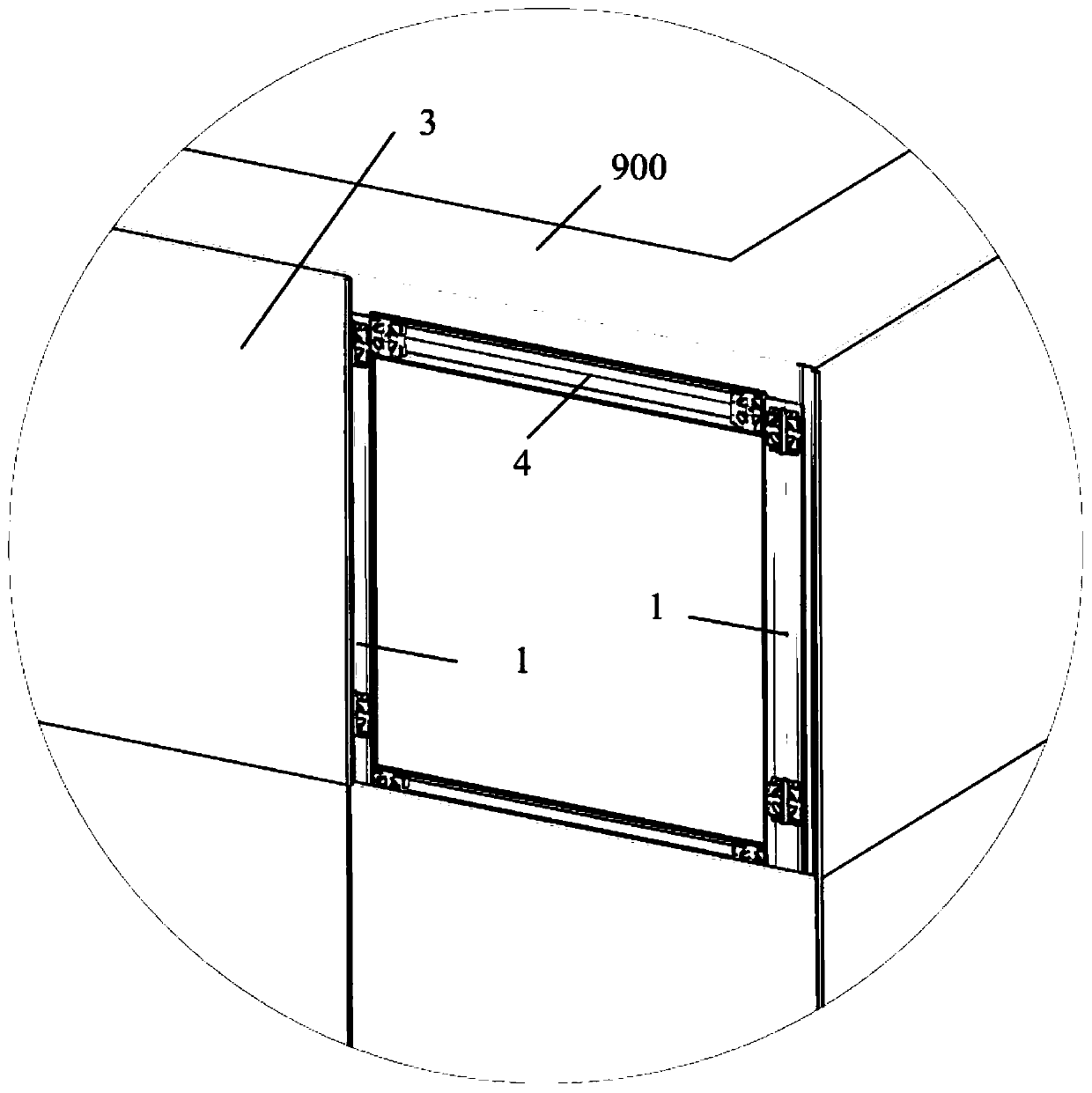 Wall surface keel structure