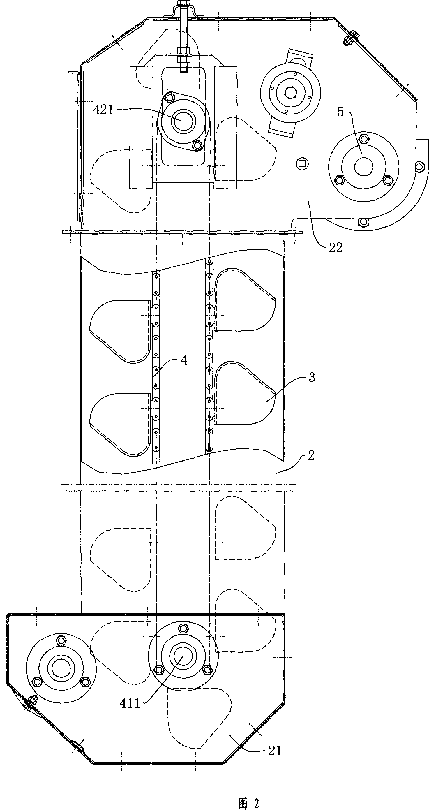 Novel seed lift conveyer of harvester