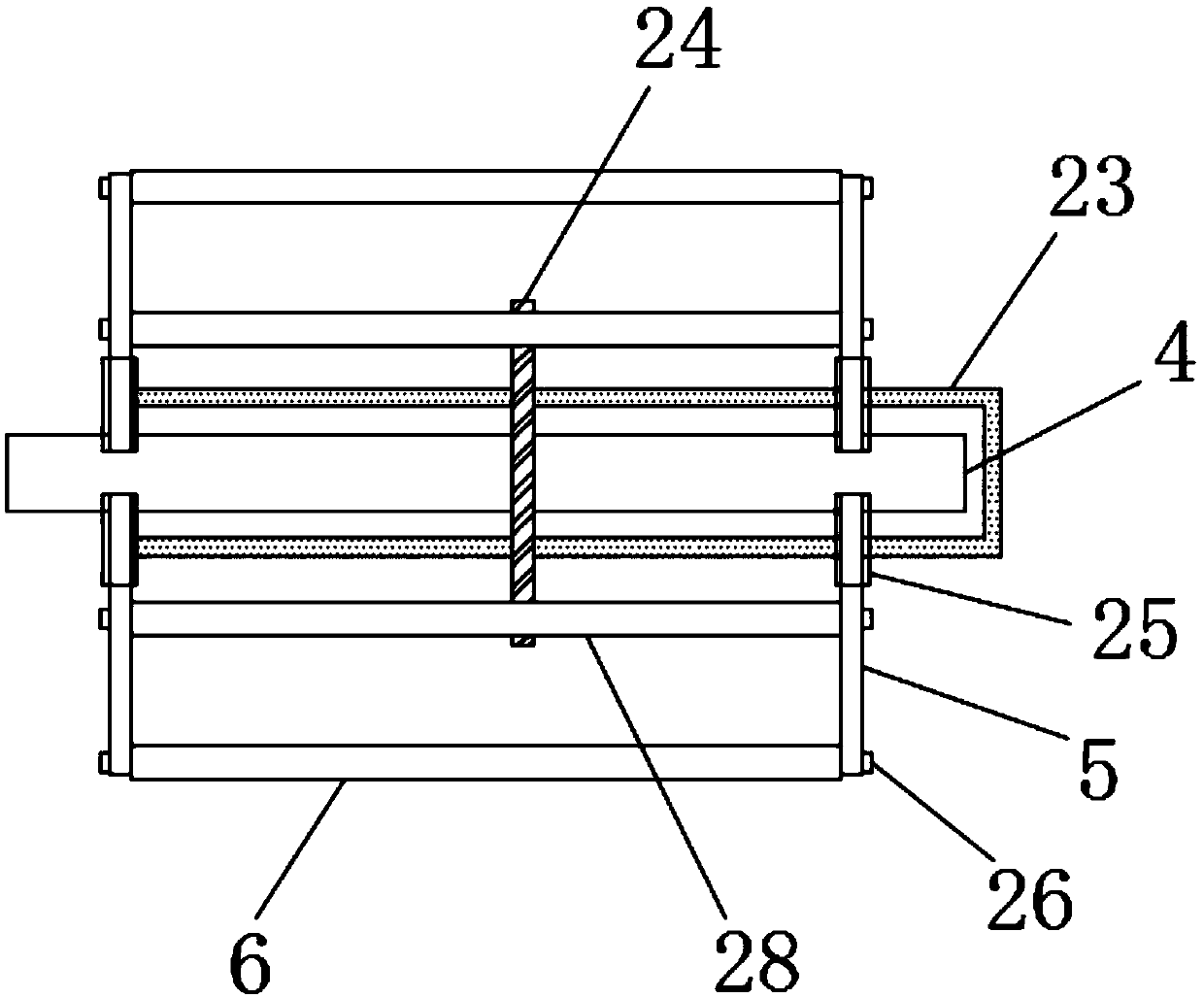 Auxiliary energy-saving type yarn reeler based on intelligent semi-worsted processing production line