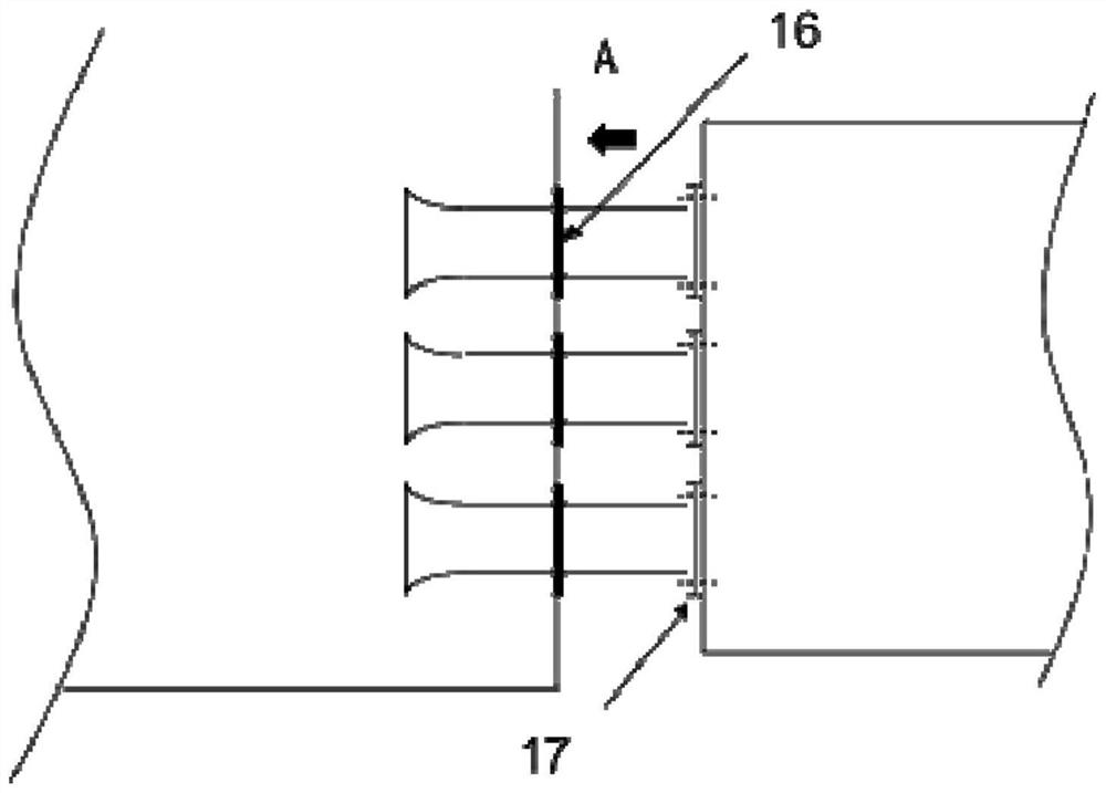 Intake flow nozzle assembly and intake flow measuring device