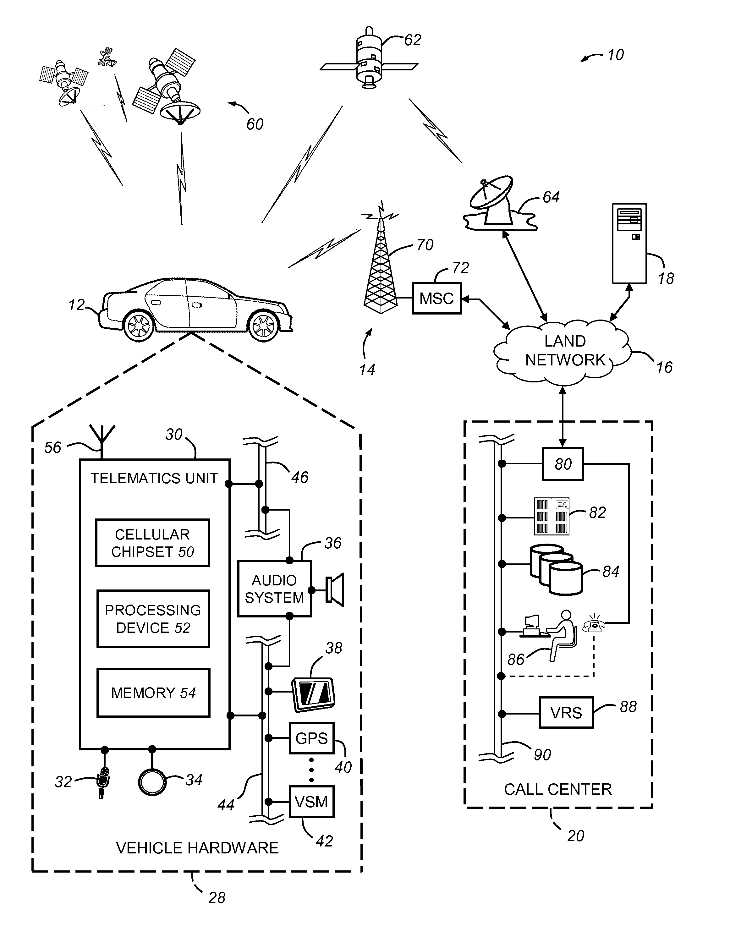 Voice fallback origination for vehicle cellular communication with a call center