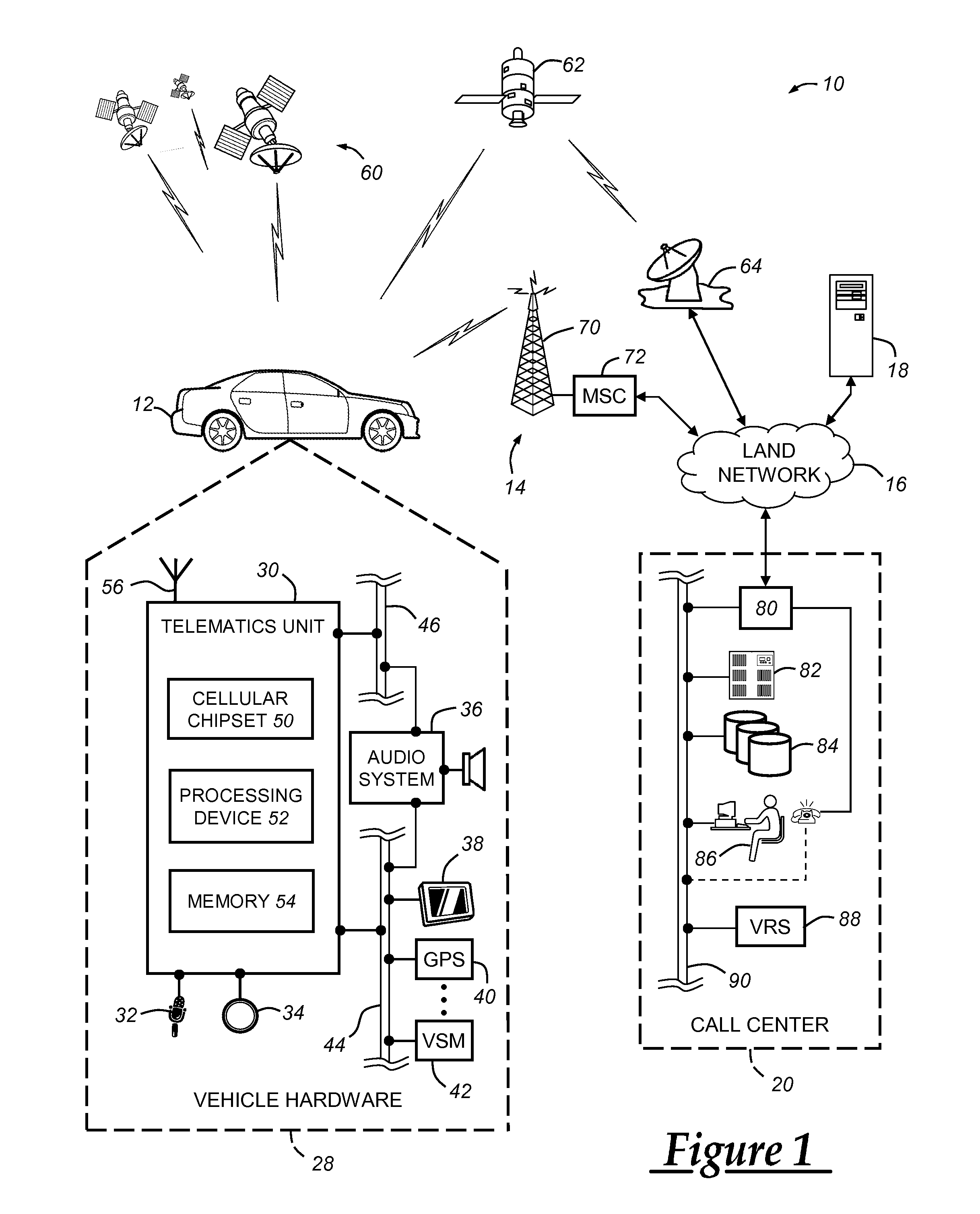 Voice fallback origination for vehicle cellular communication with a call center