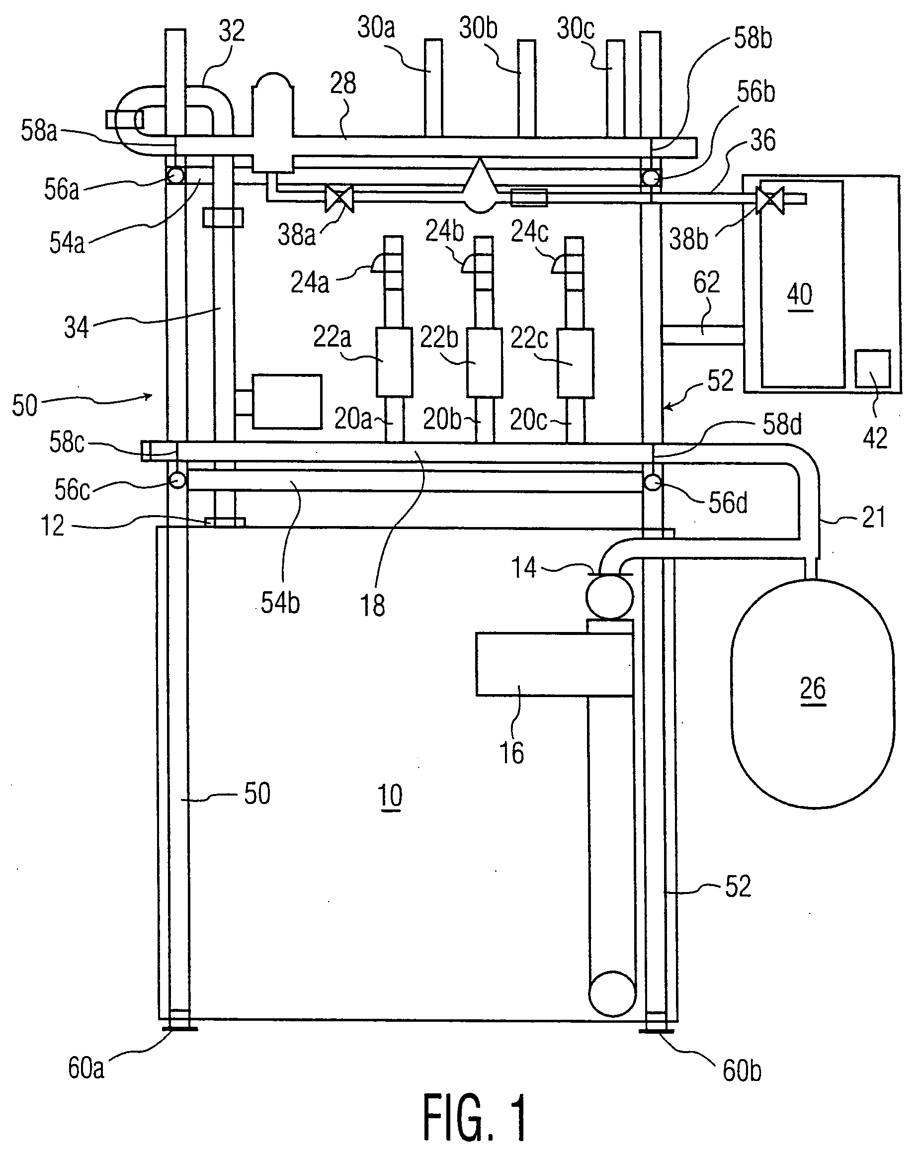 Apparatus and method for installing a heating system in a building