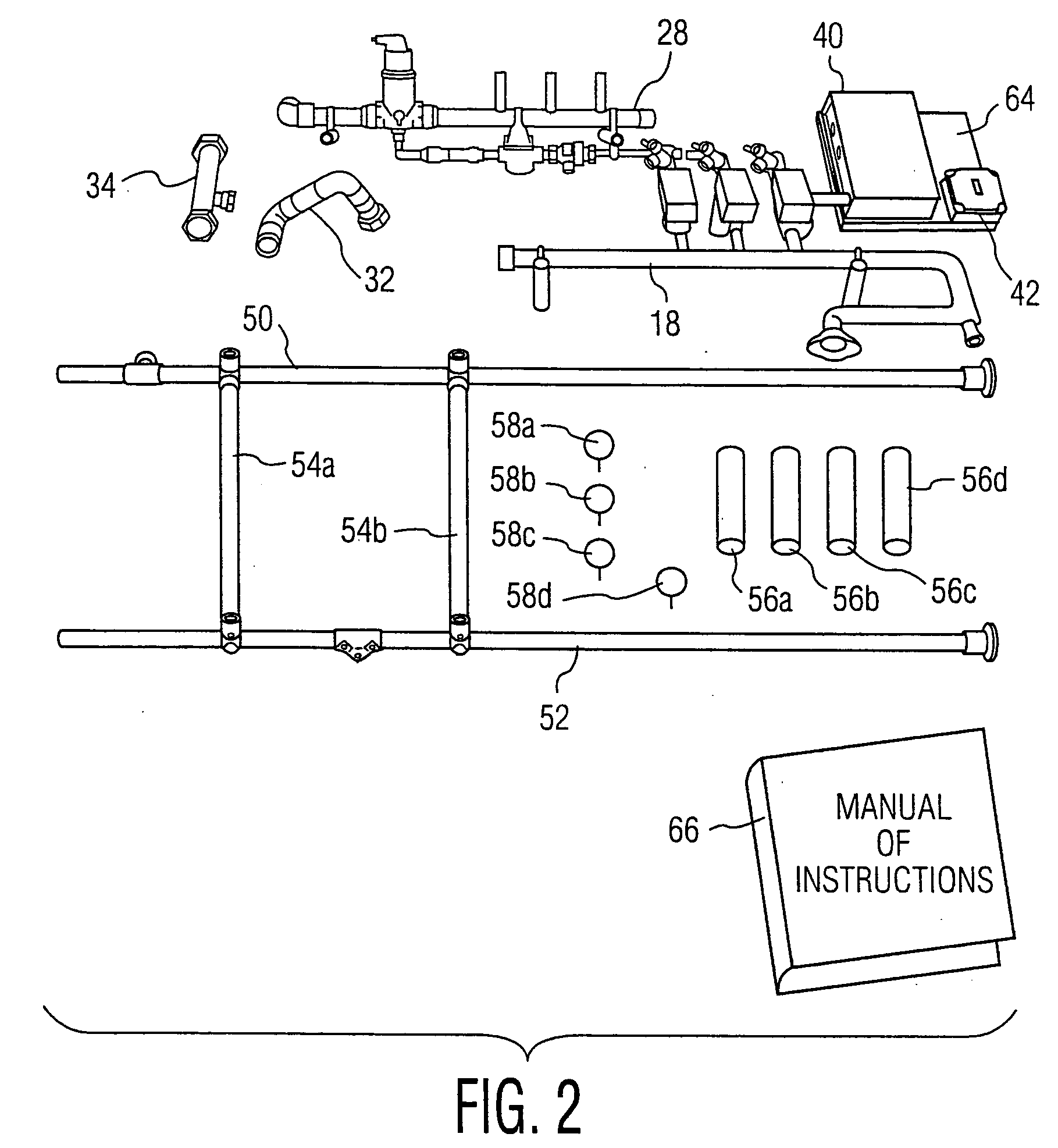 Apparatus and method for installing a heating system in a building