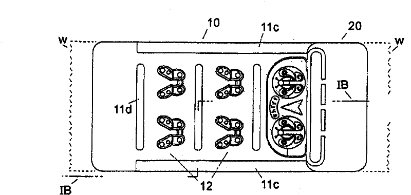 Rear lock of a brassiere