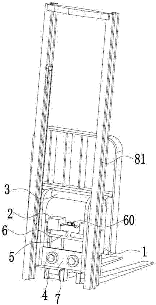 Multifunctional forklift pallet fork and forklift