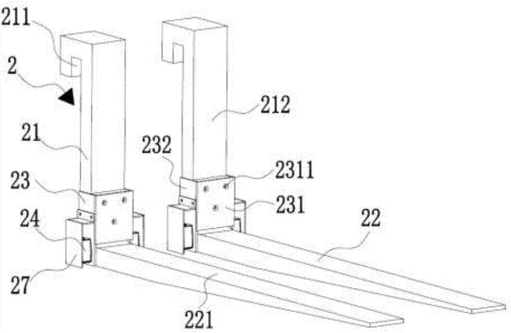 Multifunctional forklift pallet fork and forklift