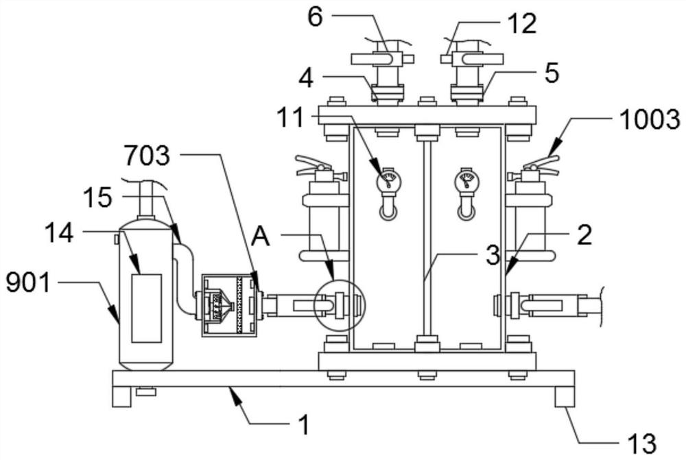 Equipment for storing and distributing oxyhydrogen gas to hydrogen-water graphene battery