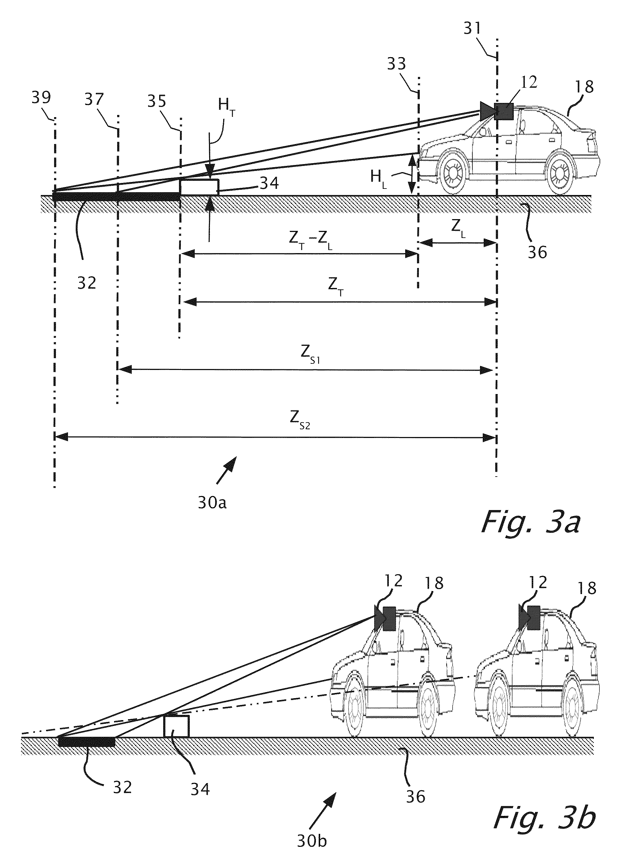 Detection of obstacles at night by analysis of shadows