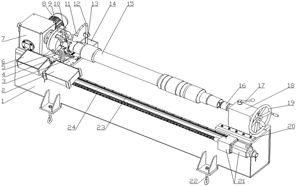 Railway vehicle axle phased array ultrasonic flaw detection platform