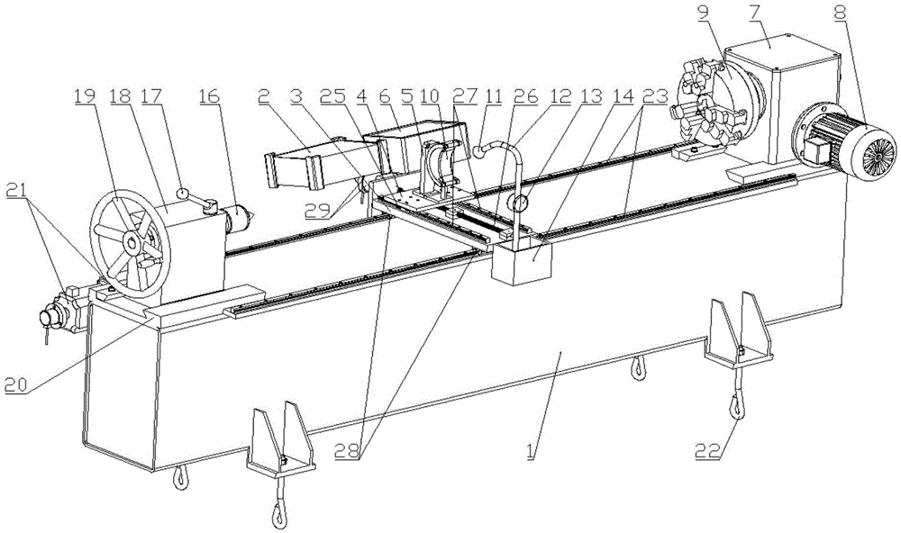 Railway vehicle axle phased array ultrasonic flaw detection platform