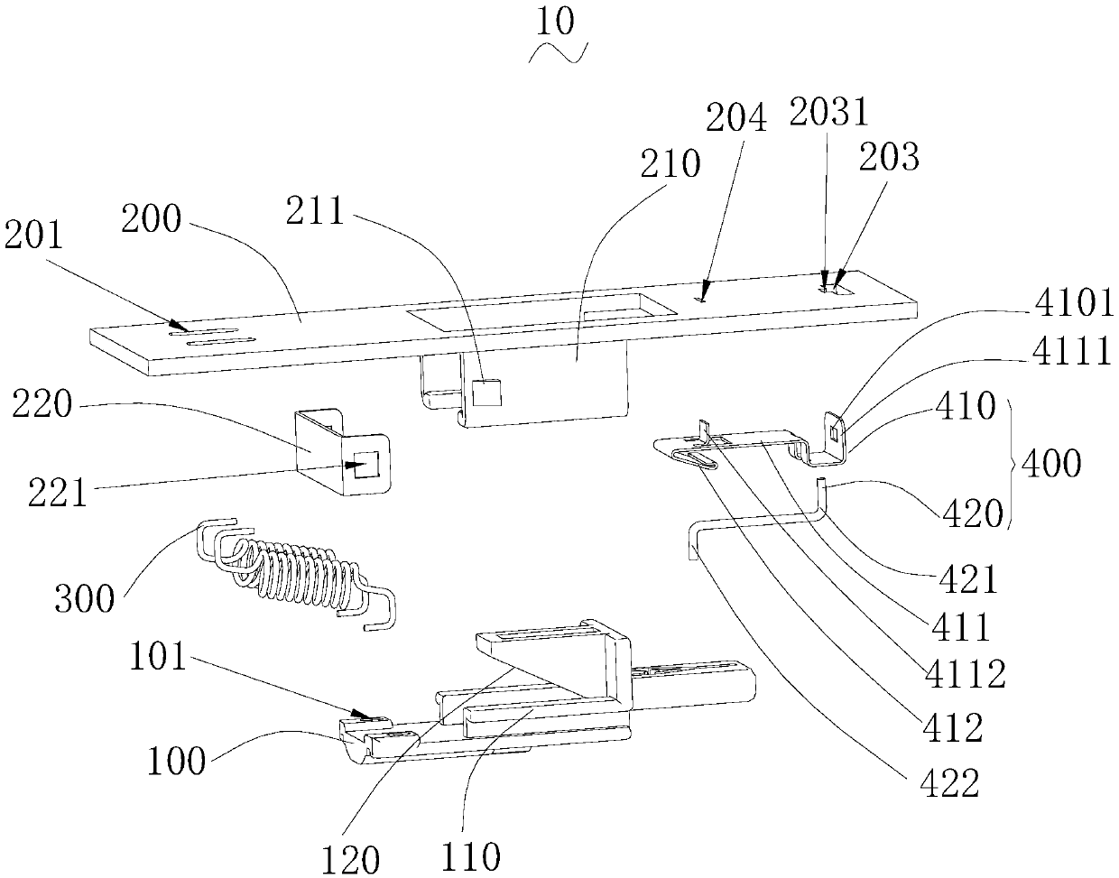 Locking device, mechanical lock and washing machine