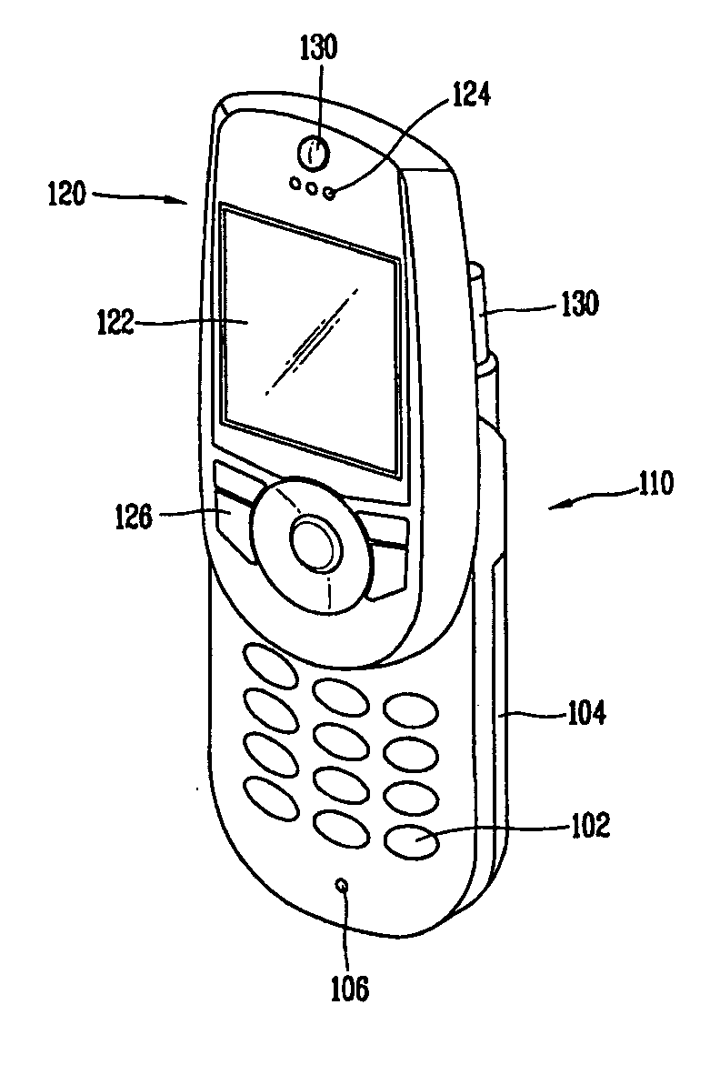 Video conference feature for a mobile communication terminal