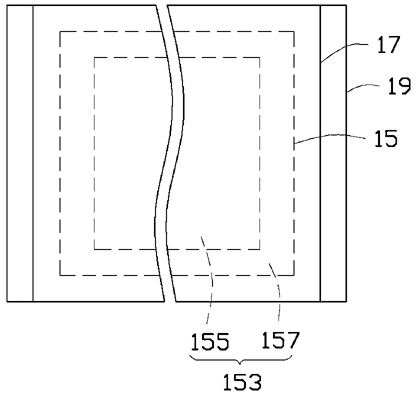 Electronic device provided with touch screen and assembling method thereof