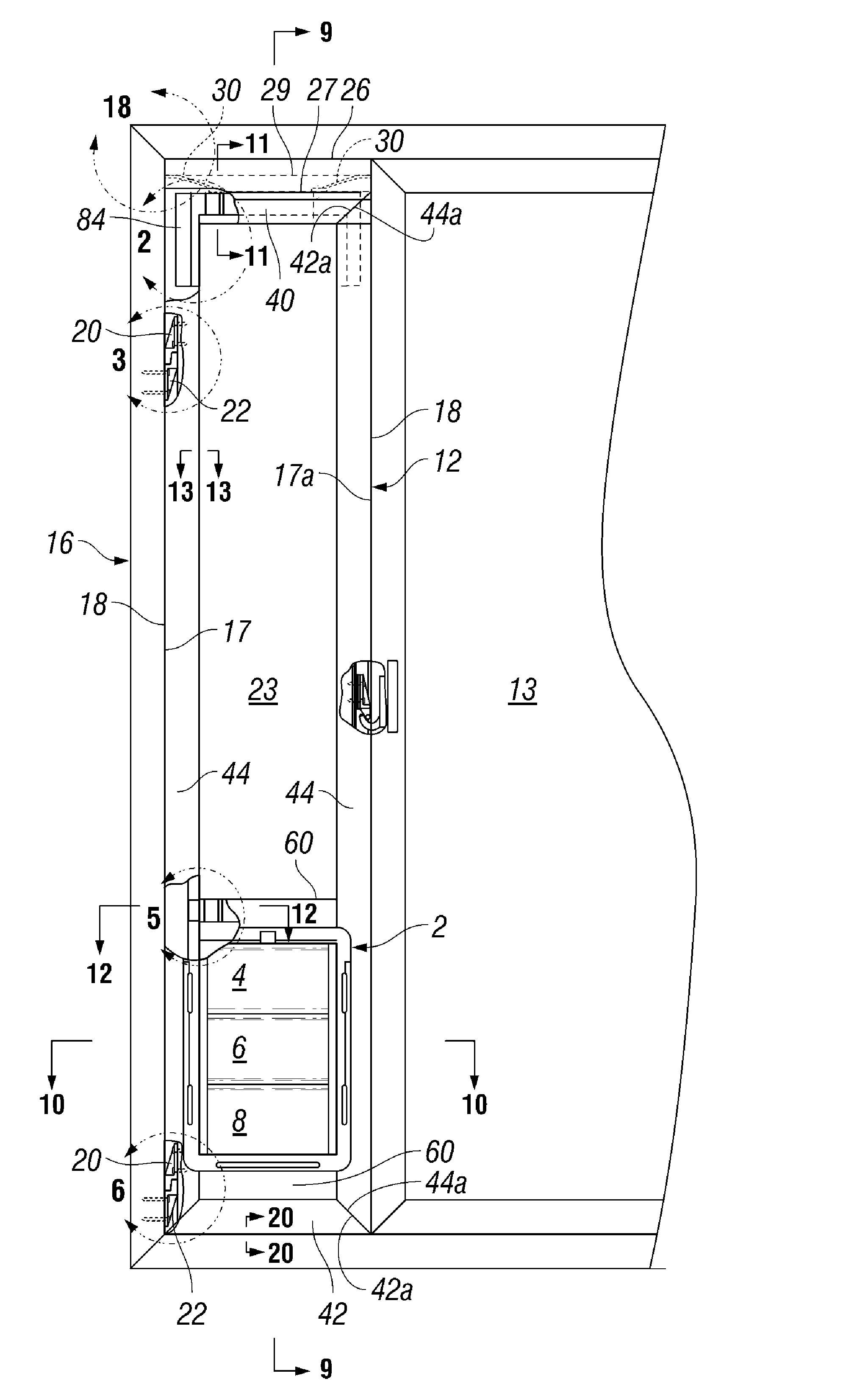 Plastic pet door assembly