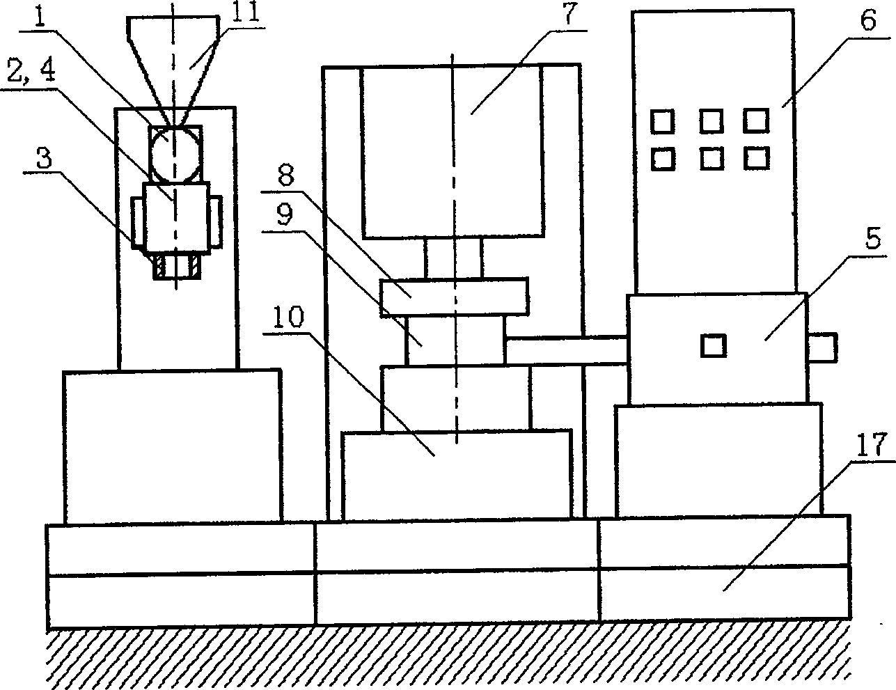 Extrusion-die pressing precise forming method and apparatus therefor