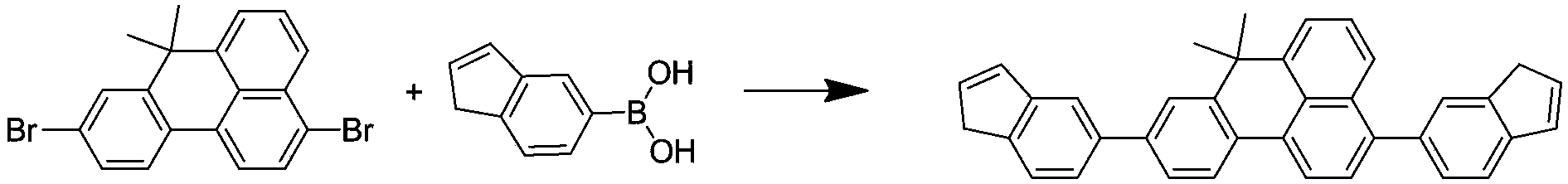 Benzanthracene organic luminescent material, and preparation method and application thereof