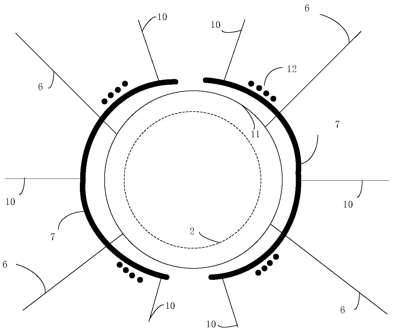 Method for two-stage fairing-mounted rocket body free boundary implementation and fairing fixed-end boundary implementation in vibration tower