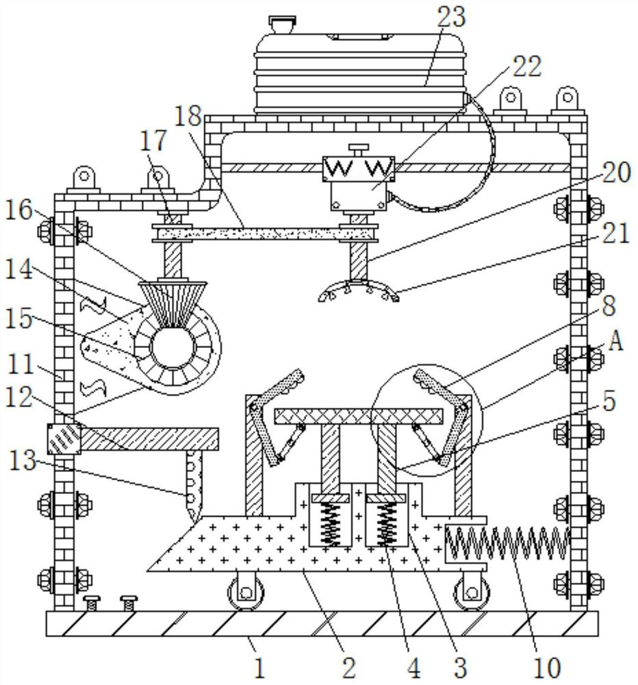 Paint spraying device capable of effectively improving paint spraying uniformity of edge of lead door