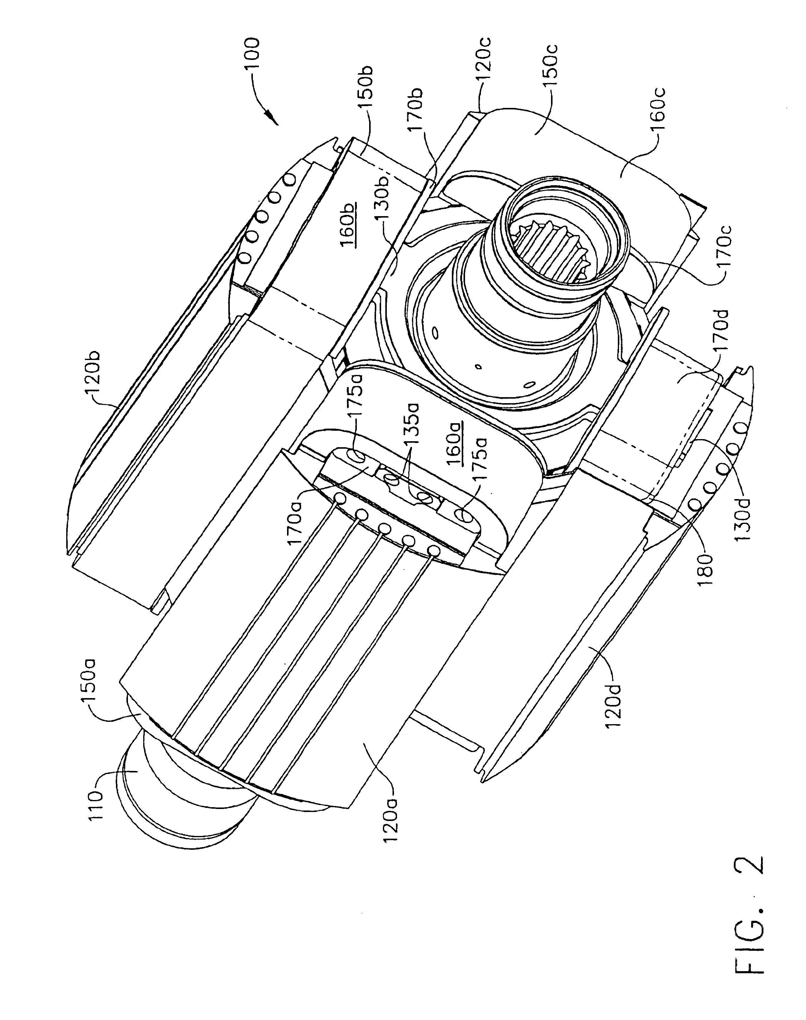 System and method for end turn retention on a high speed generator rotor