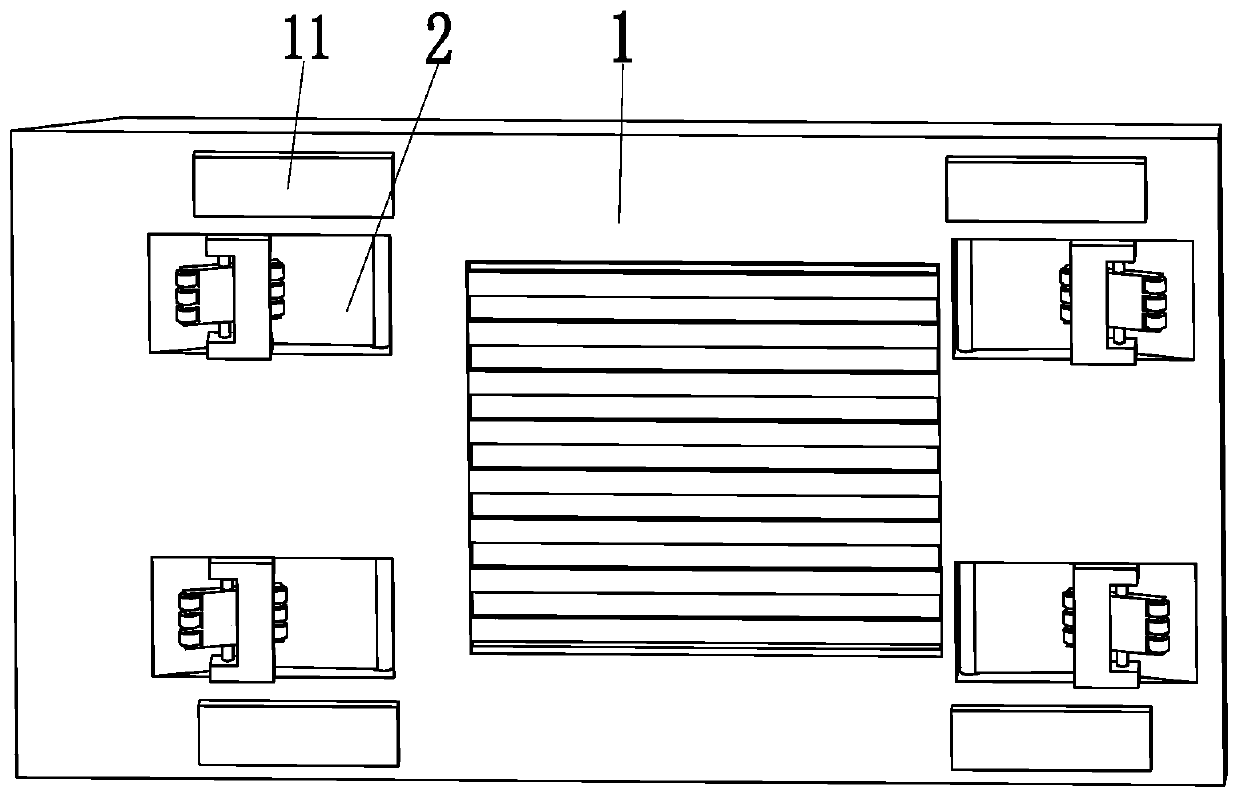 Lateral moving type car-carrying board for underground high-stability lifting and lowering