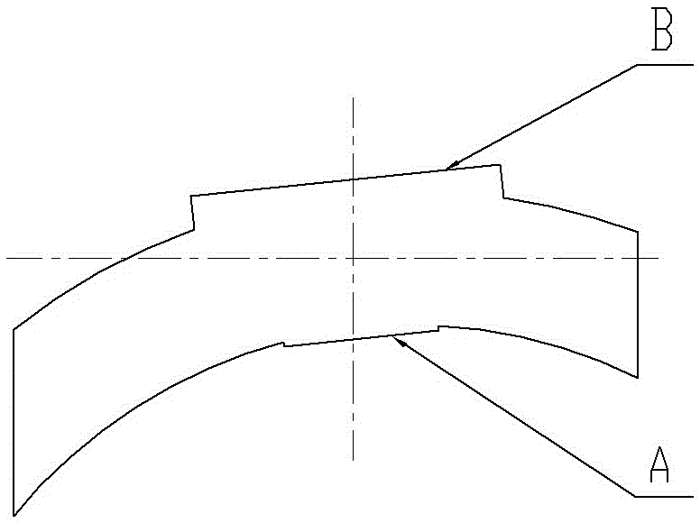 Pre-positioning tightening mechanism for arc tenon tooth blades