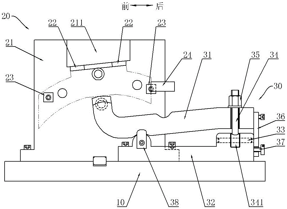 Pre-positioning tightening mechanism for arc tenon tooth blades