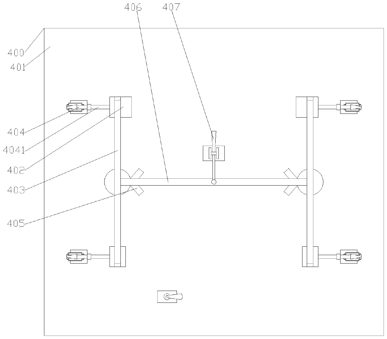 Underframe welding mechanism for seat iron frame and welding equipment