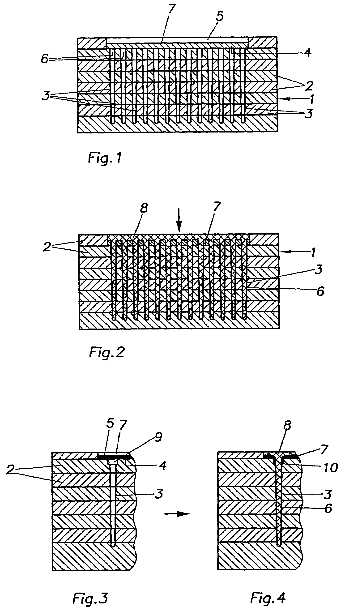 Method for the production of a bristle structure on a carrier