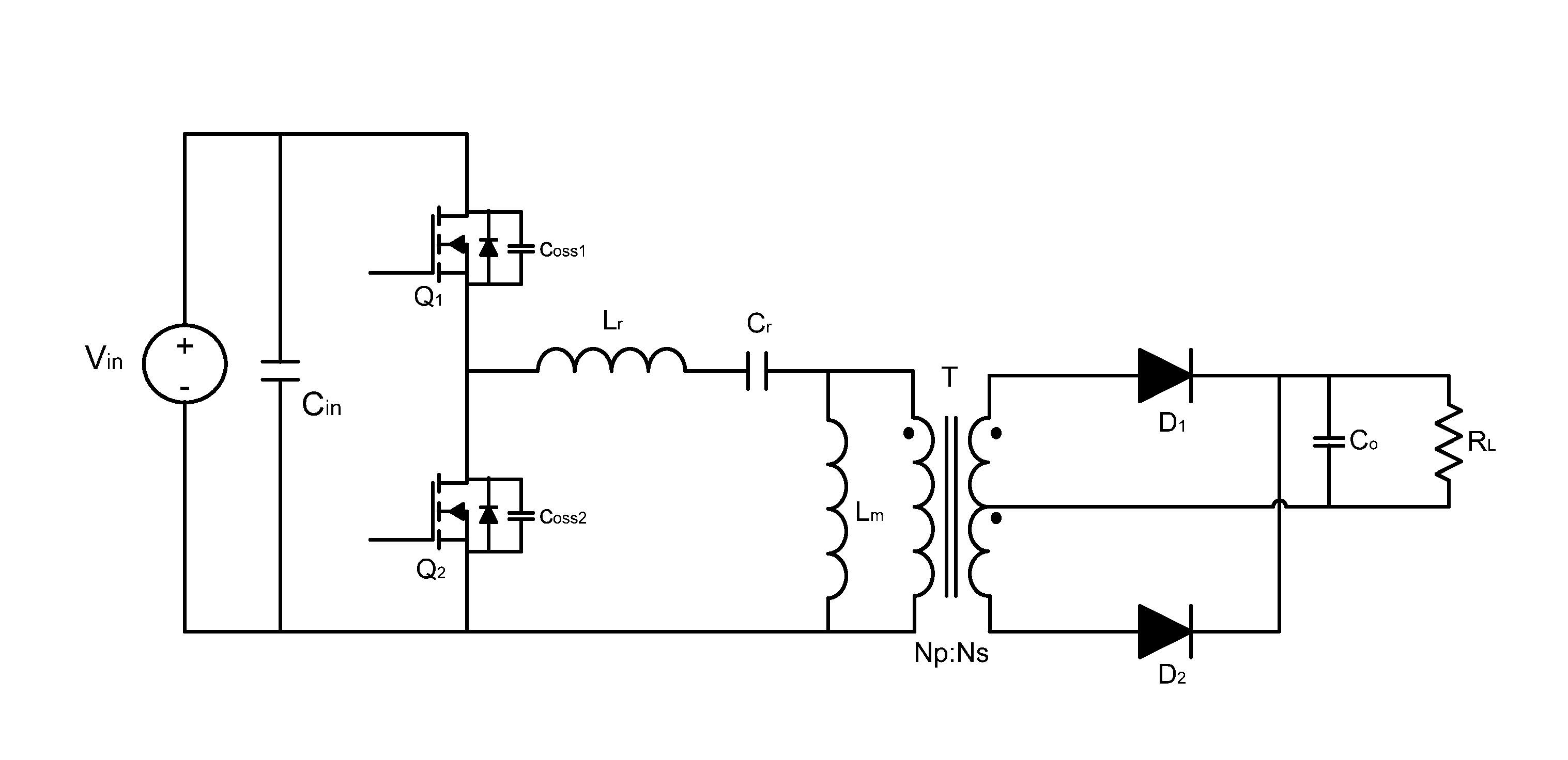 Double-Output Half-Bridge LLC Serial Resonant Converter