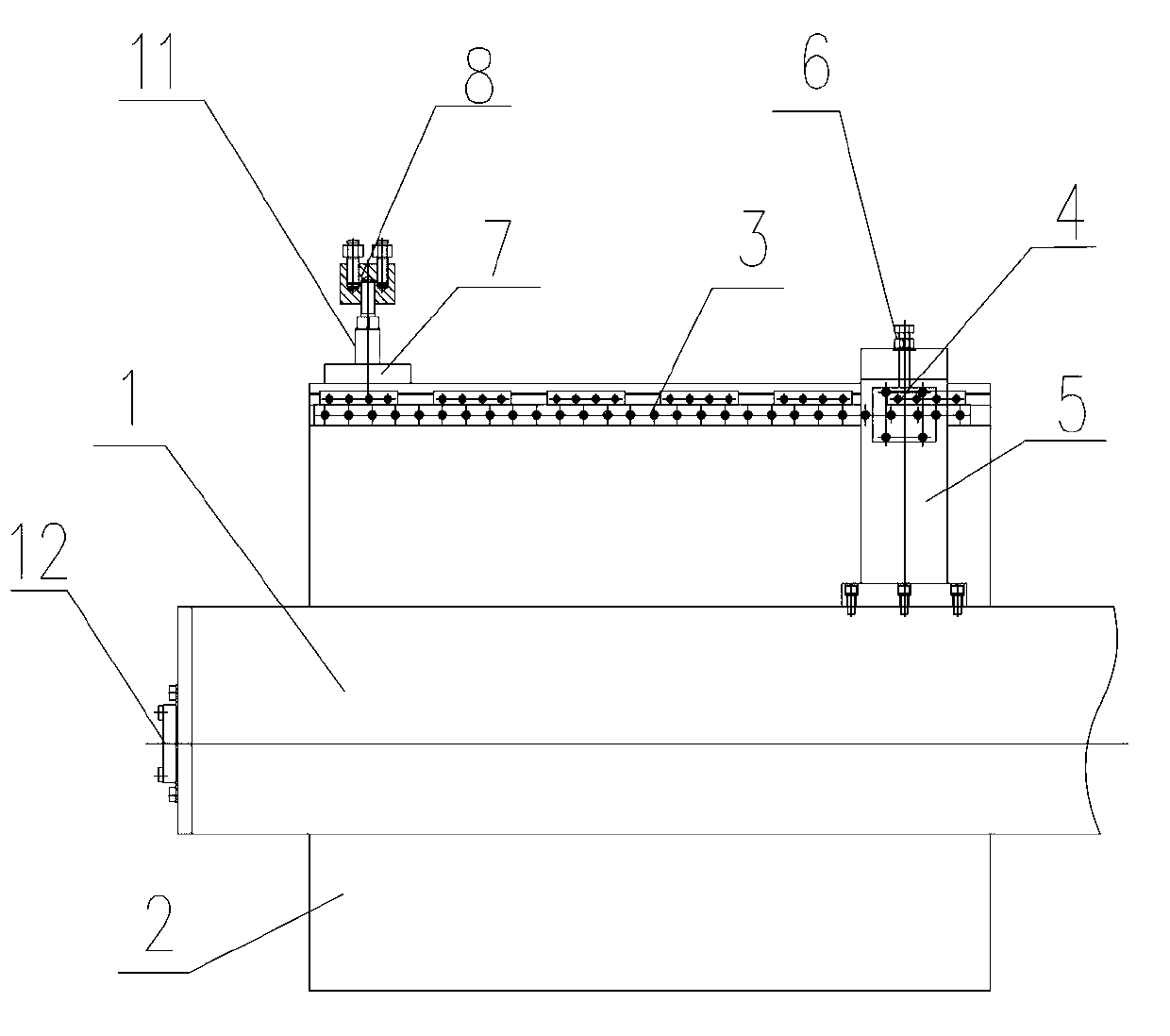 Gravity center follow-up balance compensating device of floor type boring and milling machine