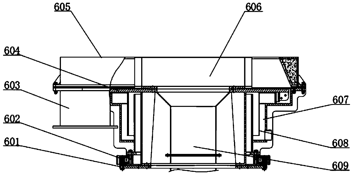 Rotary distribution dry deslagging household waste pyrolysis gasifier