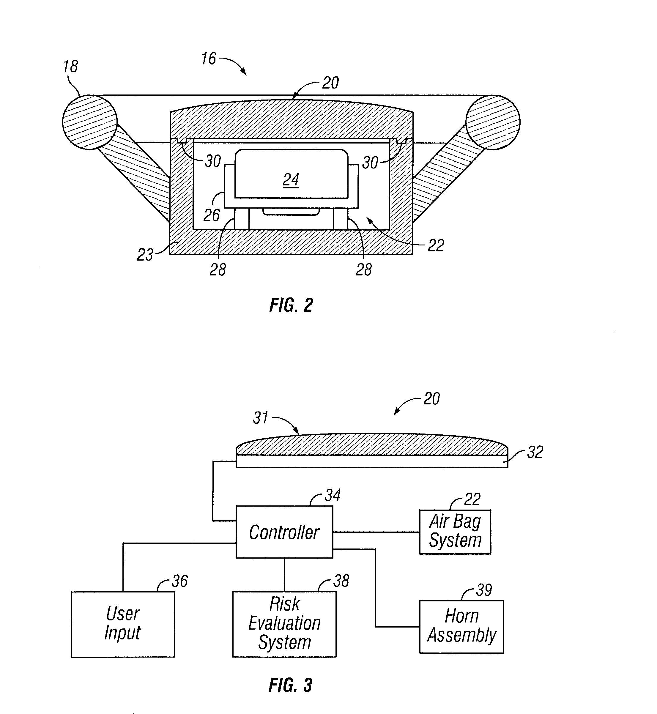 Vehicle horn control assembly