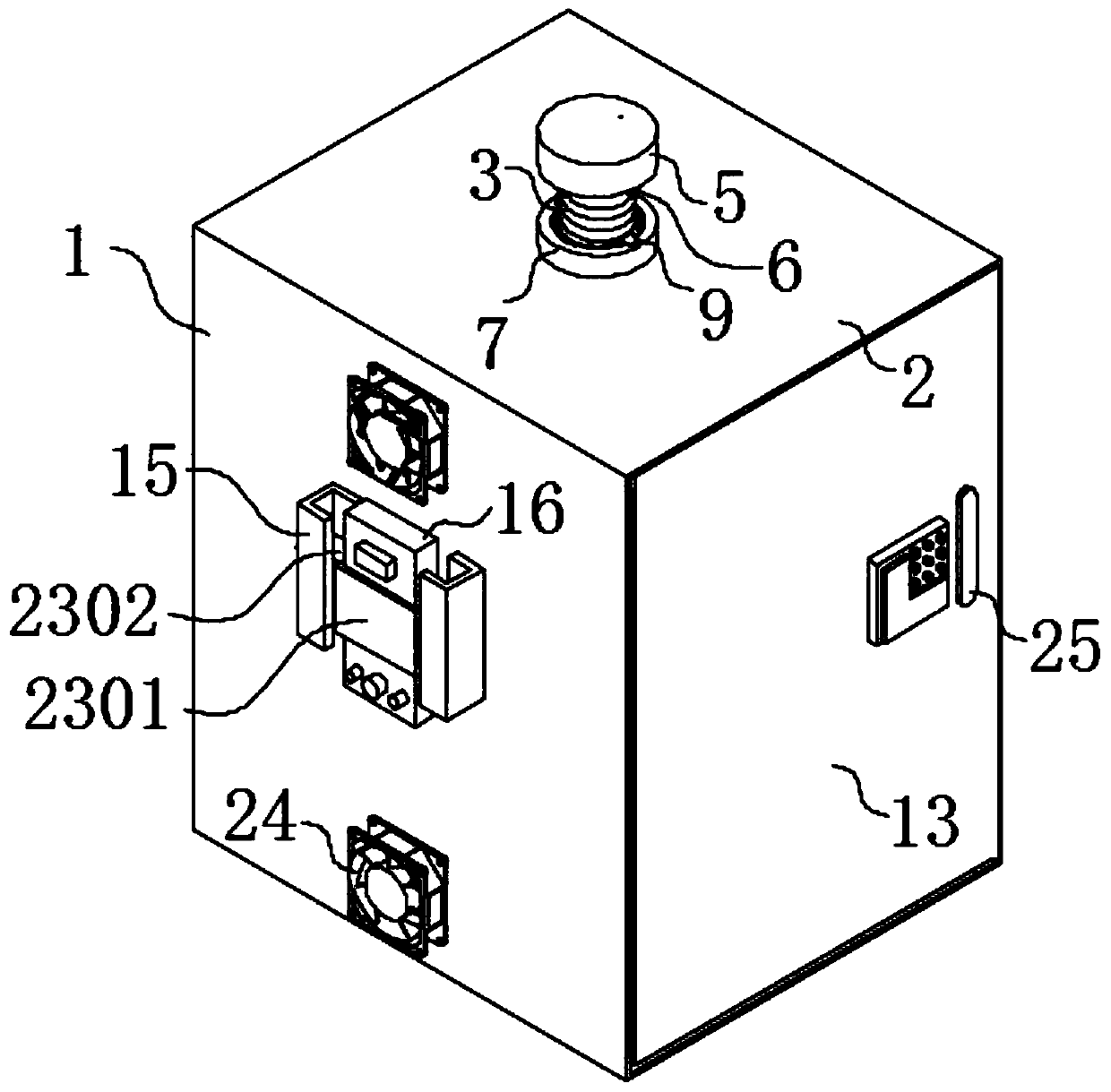 Control cabinet with anti-theft function