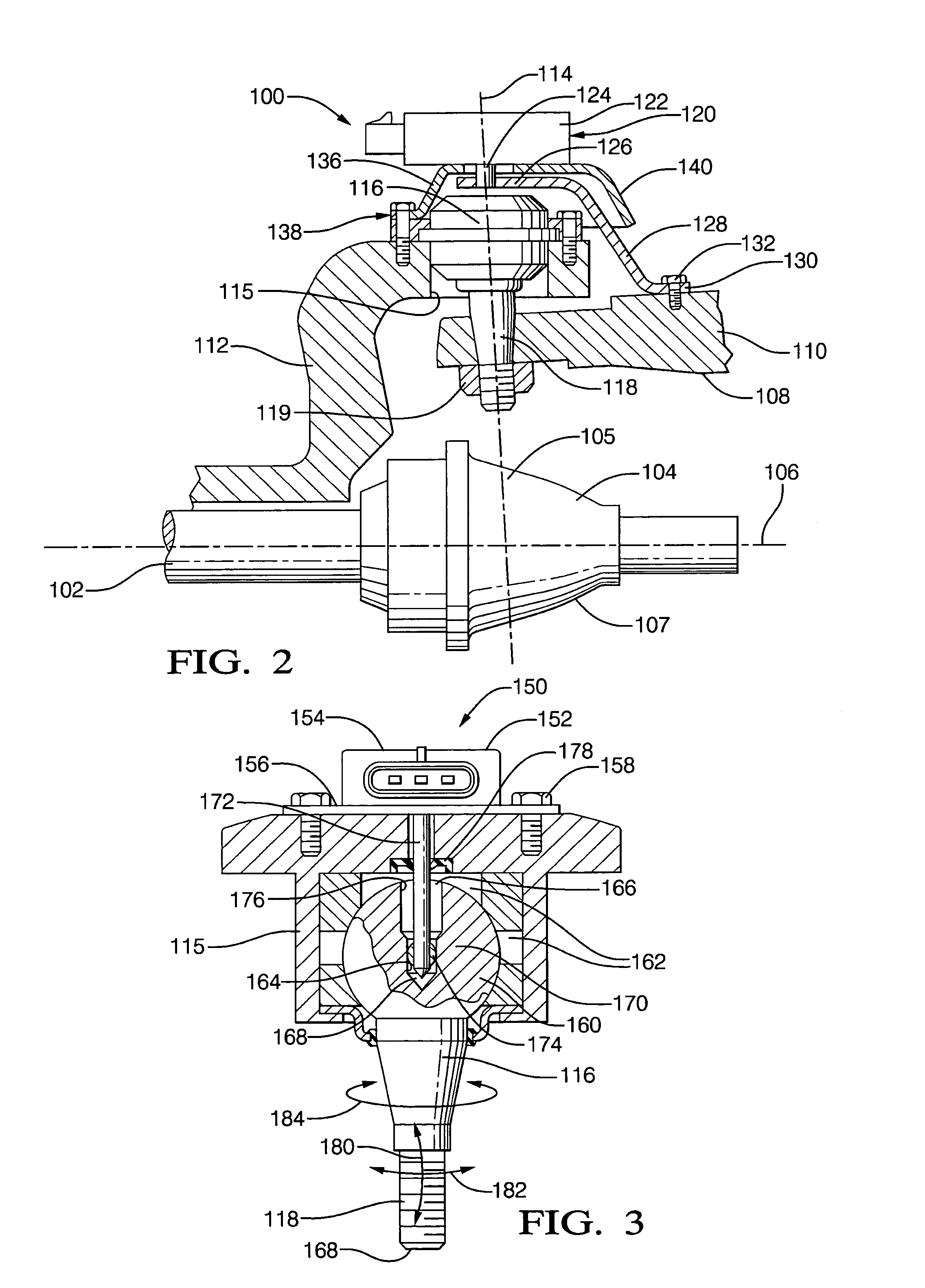 Wheel end steering sensor system