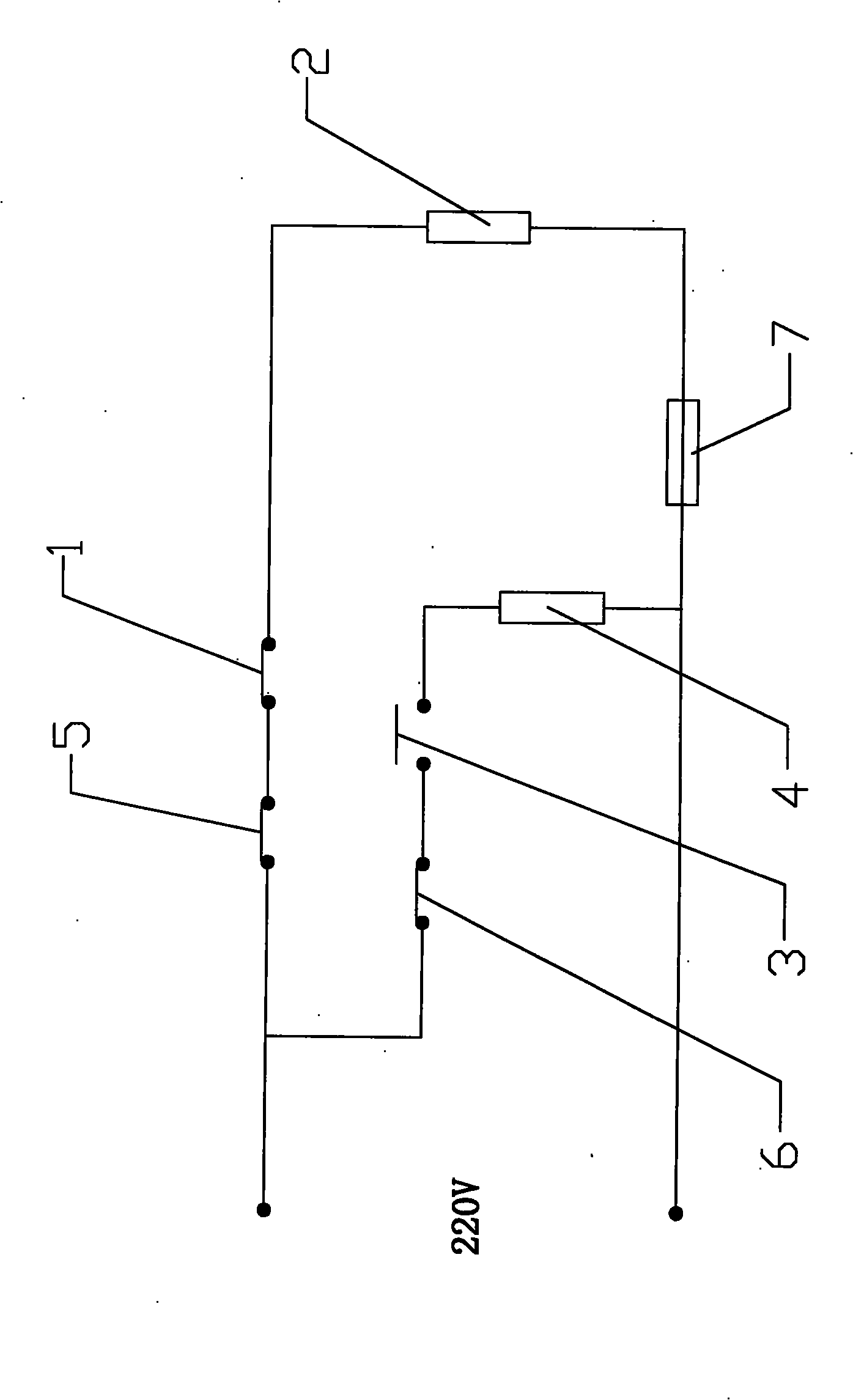 Thermal protection control circuit of electric iron