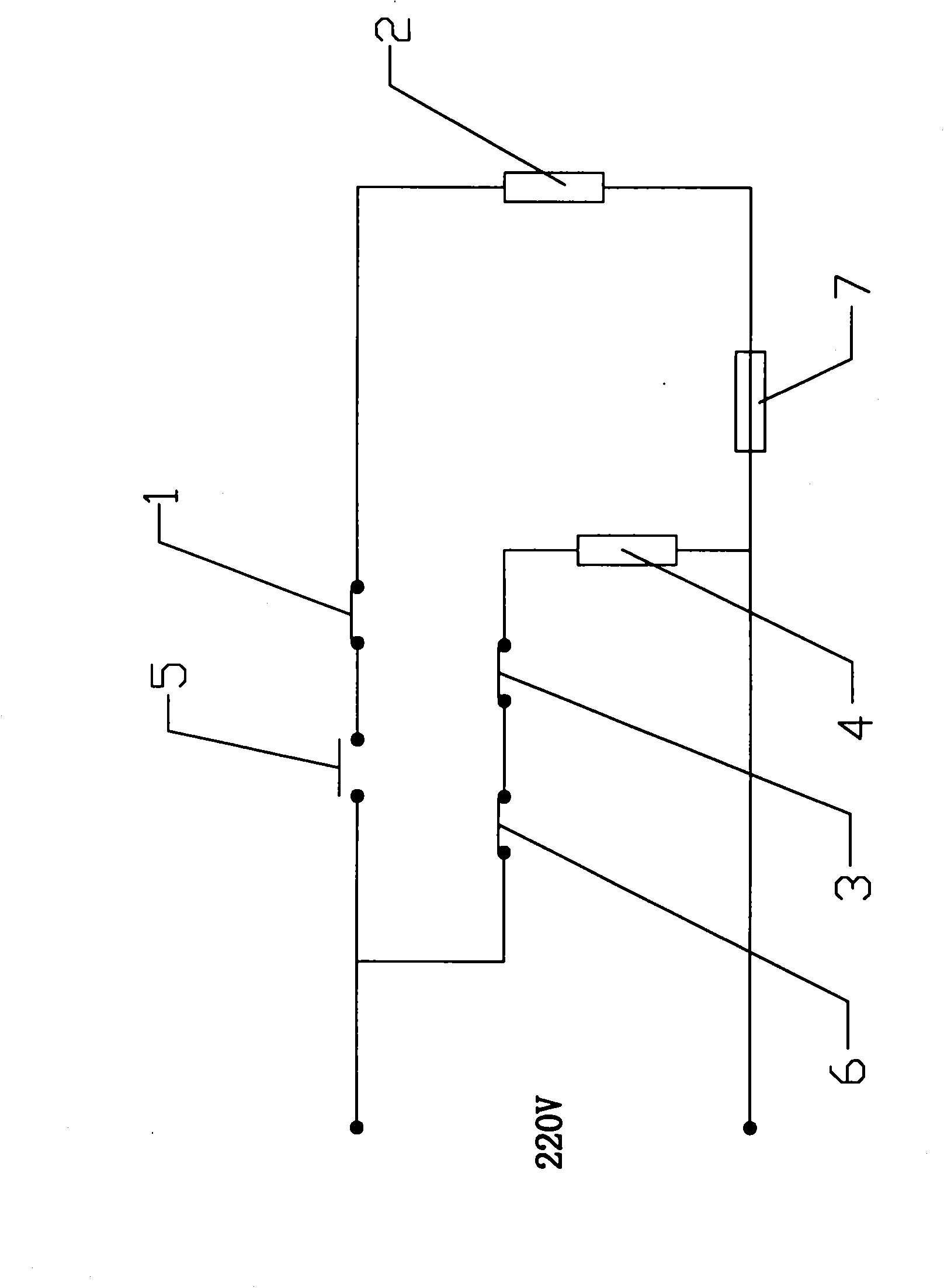 Thermal protection control circuit of electric iron