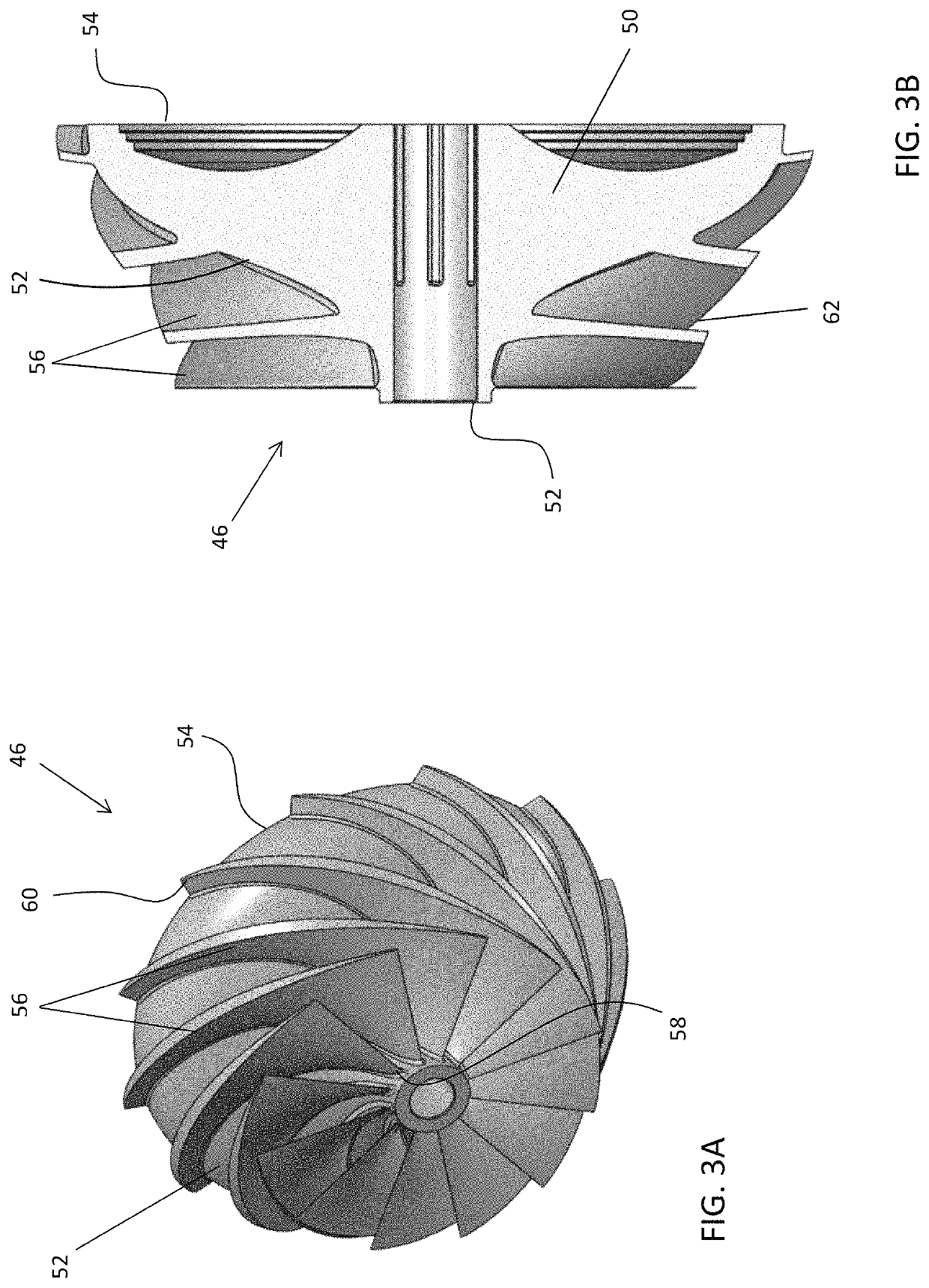 Refrigeration system mixed-flow compressor