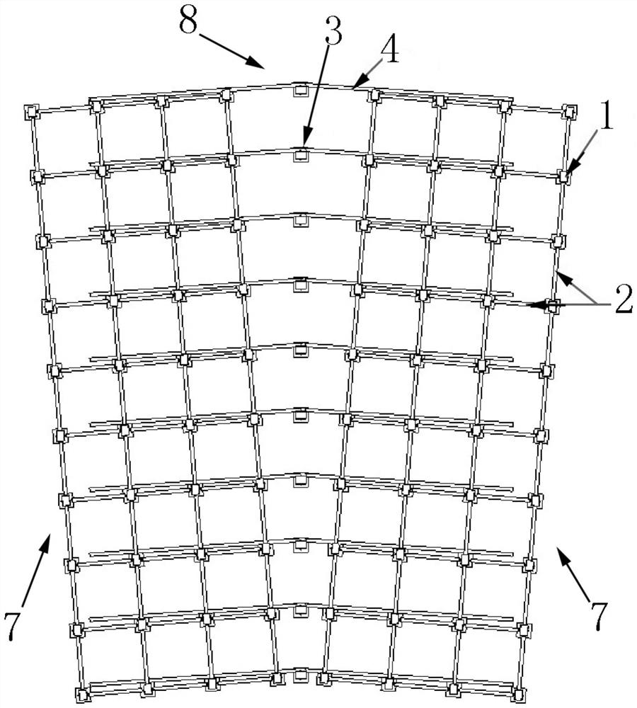 Special disc buckle formwork support for arc-shaped building structure