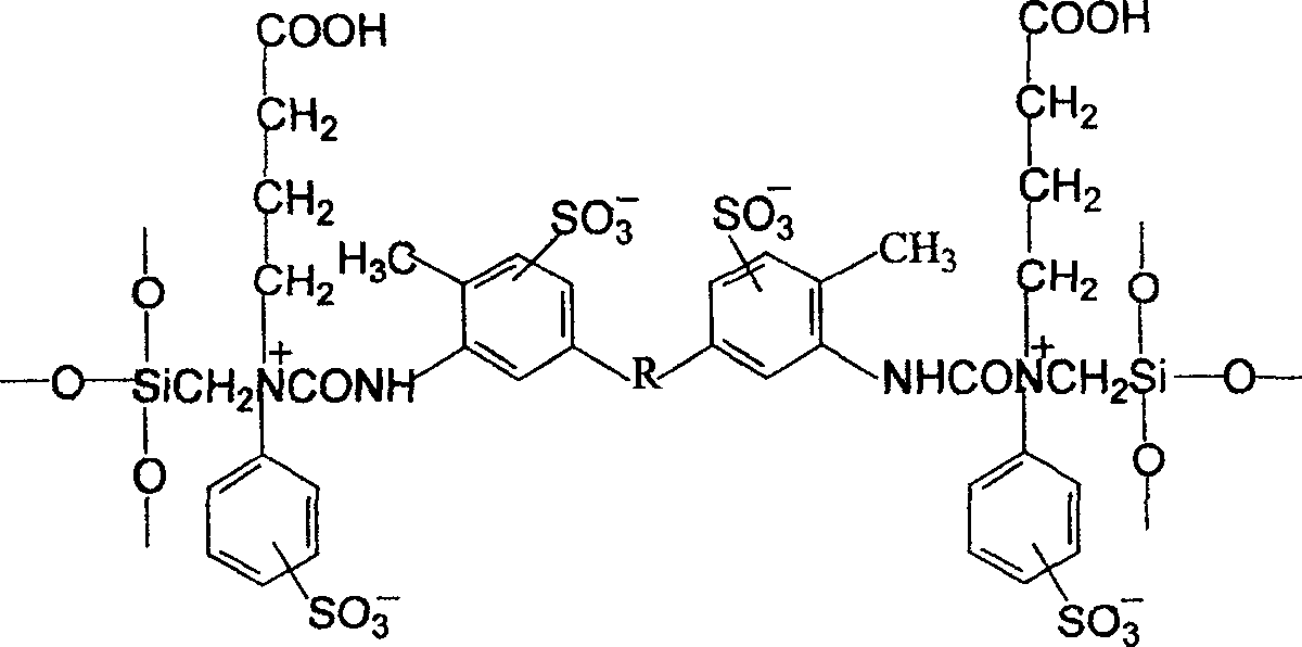 A hybridized amphion membrane containing different acid groups and method for preparing the same