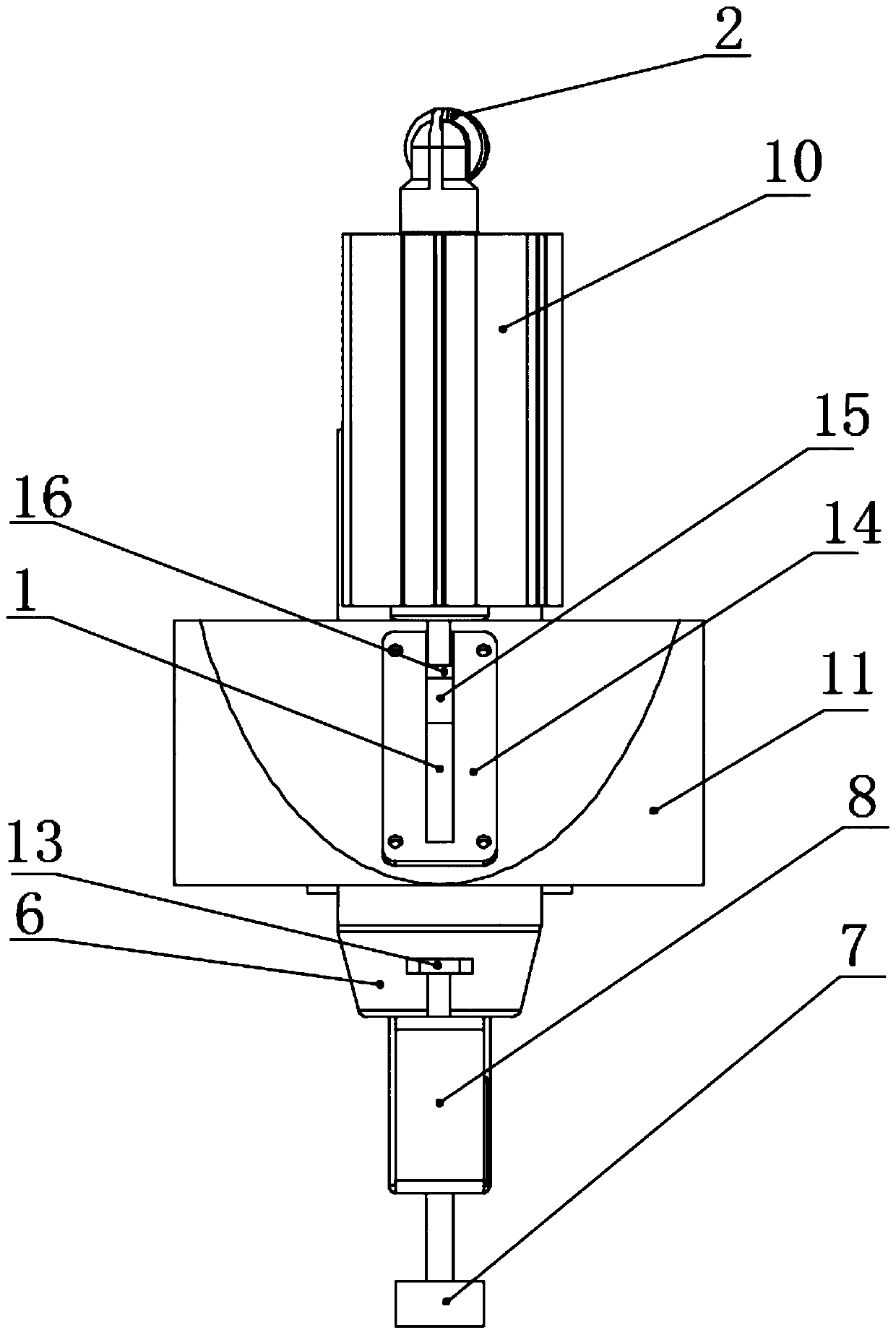 Grinding and polishing force control end execution device