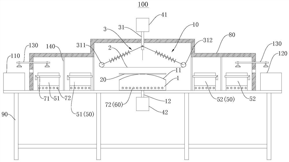 Hot bending machine