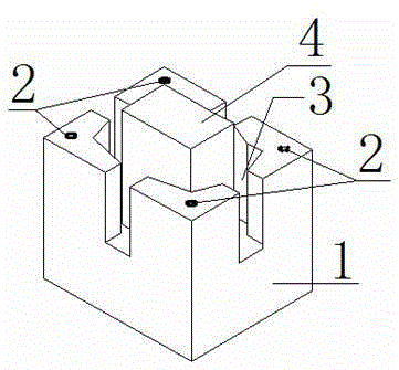 Connection method of prefabricated reinforced concrete block assembled bridge piers